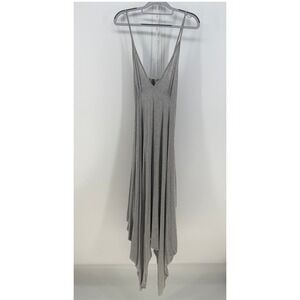 Dodo Handkerchief Harem Jumpsuit Womens Large Gray Spaghetti Babydoll Boho Fairy
